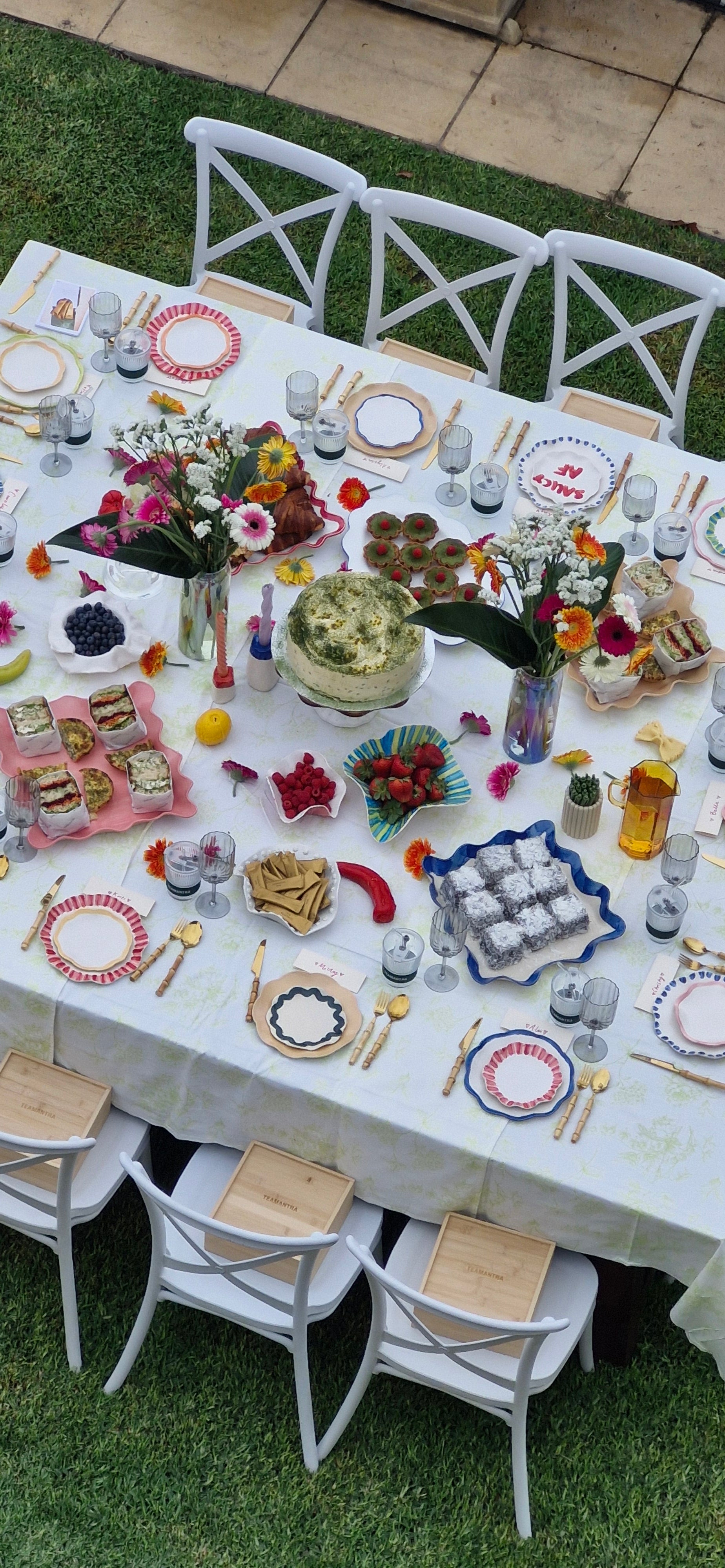 dinner party friendsgiving matcha hosting era tablesetting ideas