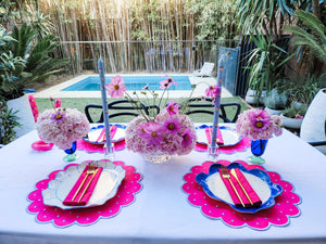 Warehouse Sale - Sample hot pink placemats