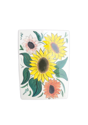 Warehouse Sale - Sunflower Sample Platter hand painted