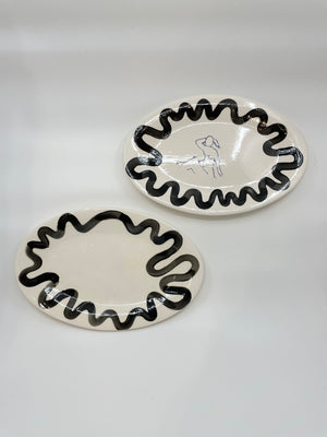 Warehouse Sale - Sample Squiggle Medium Platter