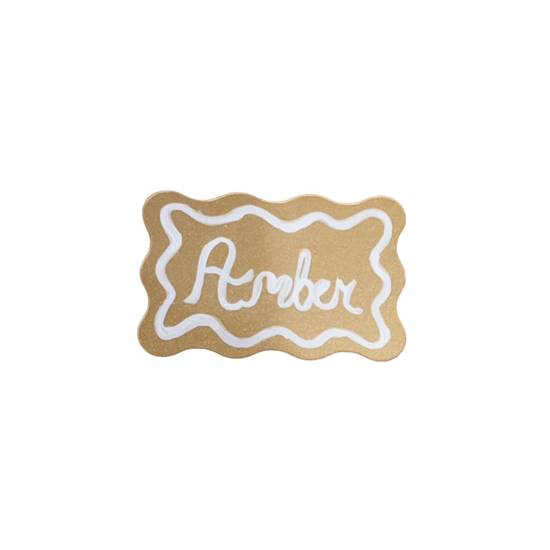Warehouse Sale - Wavey Placecards - Luxe Gold 250 GSM